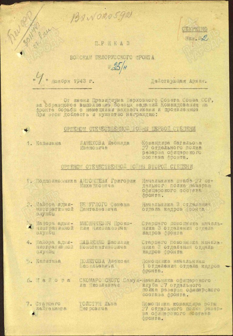 ЦАМО Ф.33 Оп.686044 Д.118 Л.167