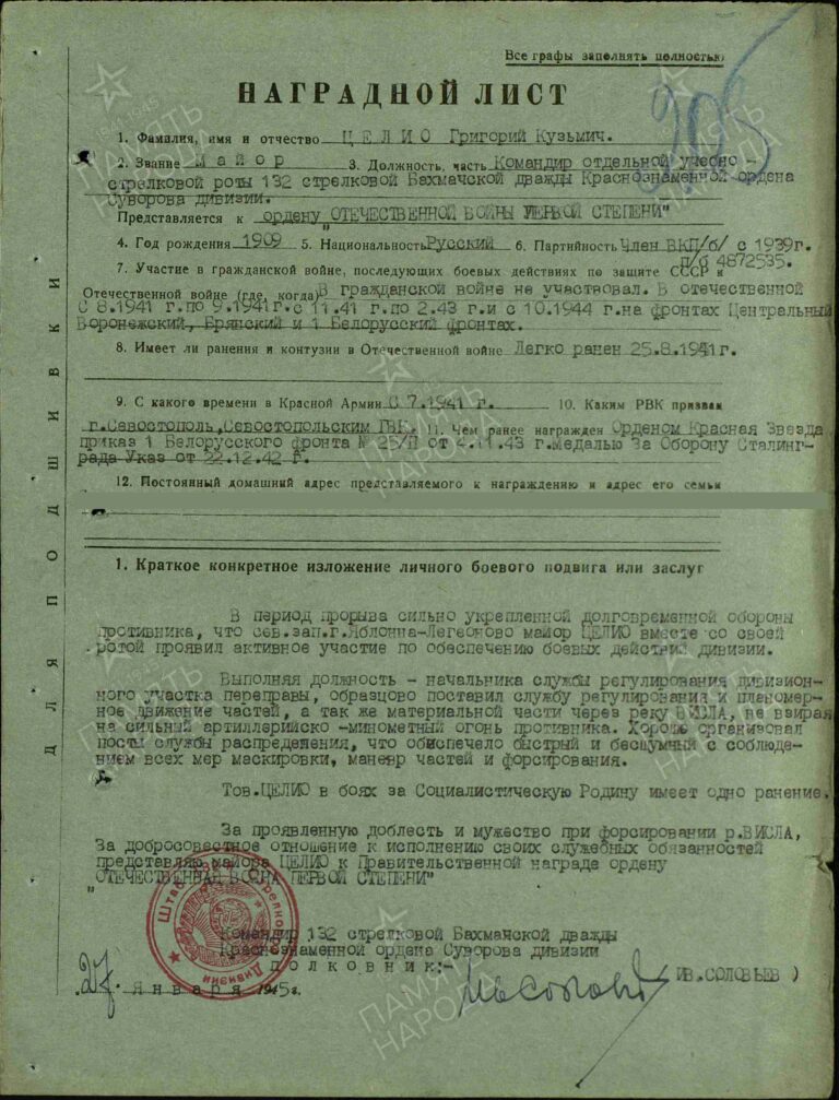 ЦАМО Ф.33 Оп.686196 Д.2494 Л.205