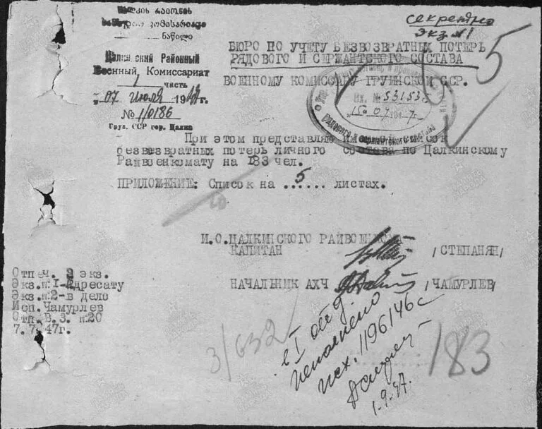 ЦАМО Ф.58 Оп.977520 Д.511 Л.6 (Ст.1)