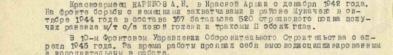 Карибов Авраам Николаевич. Медаль За отвагу. Подвиг