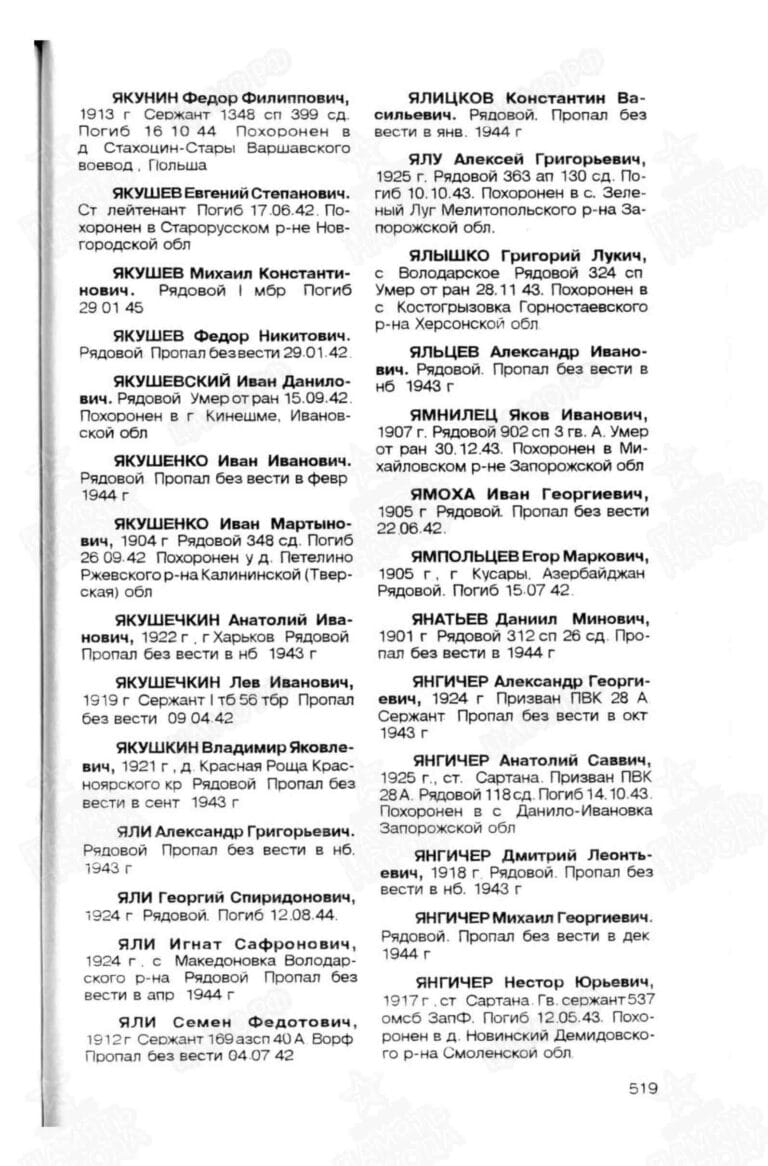 Книга памяти. Донецкая область. Том 3. С.519