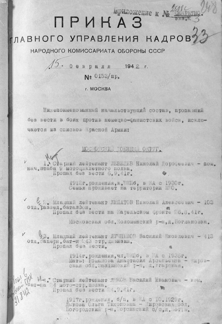 ЦАМО Ф.33 Оп.11458 Д.19 Л.248