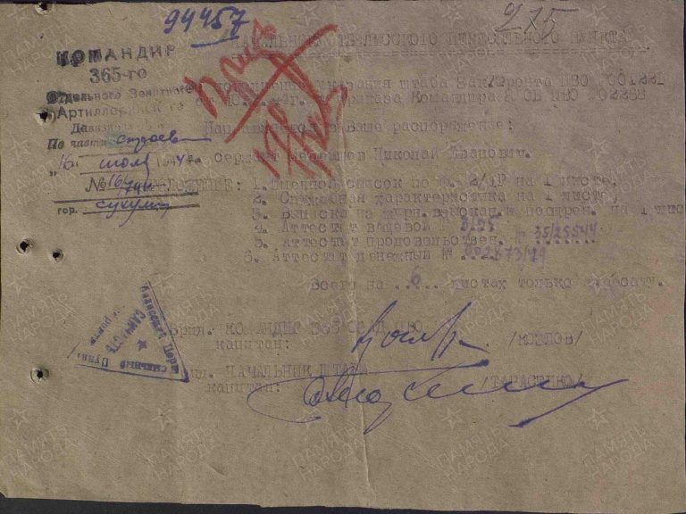 ЦАМО СПП Закавказского ВО Оп.280169 Д.1_17 Л.275