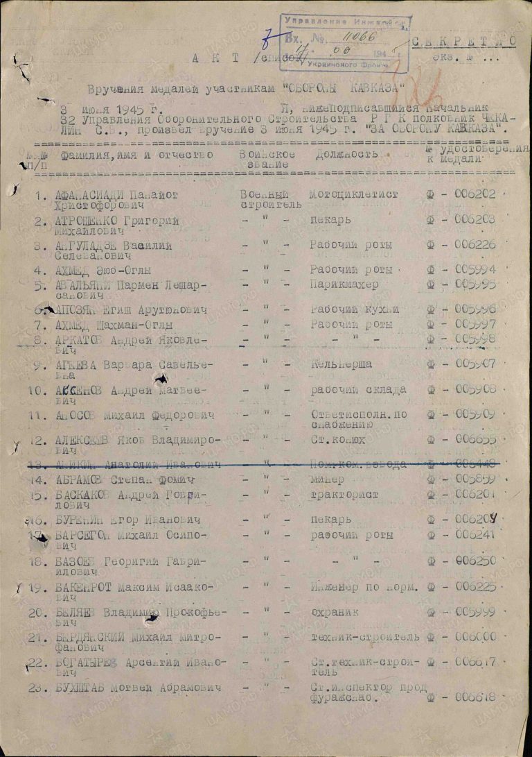 ЦАМО Ф.33 Оп.44677 Д.365 Л.326