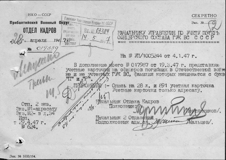 ЦАМО Ф.33 Оп.594259 Д.0025 Л.52