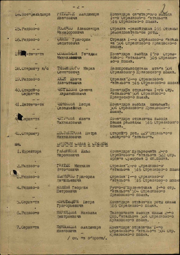 ЦАМО Ф.33 Оп.690306 Д.2405 Л.2