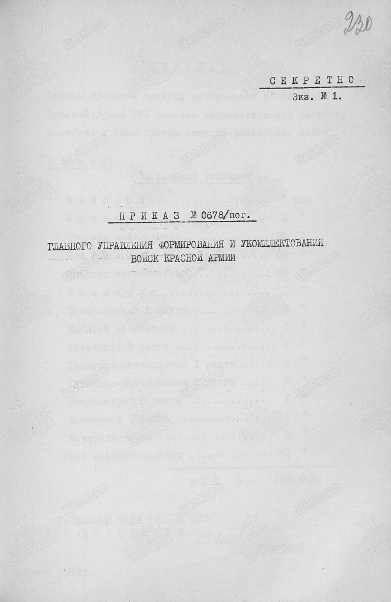 ЦАМО Ф.56 Оп.12220 Д.50 Л.230