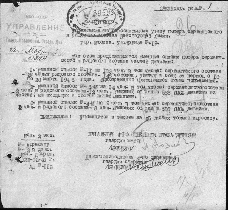 ЦАМО Ф.58 Оп.18003 Д.501 Л.299