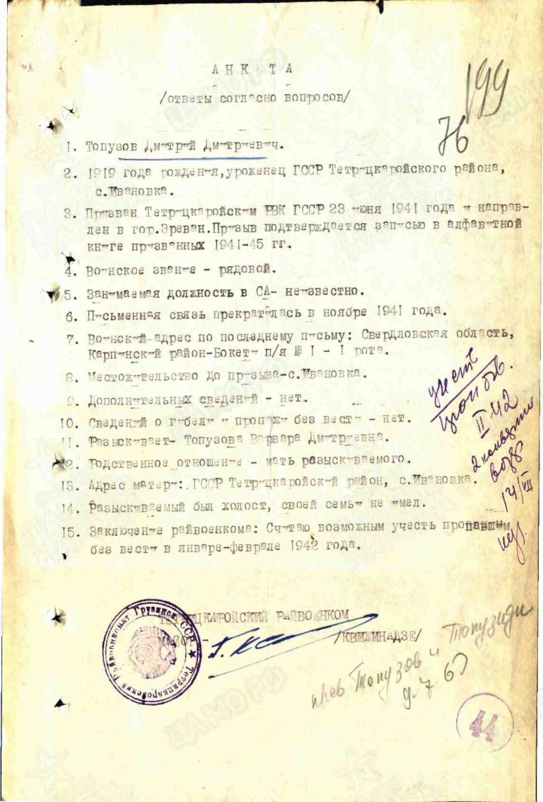 ЦАМО Ф.58 Оп.977533 Д.33 Л.199