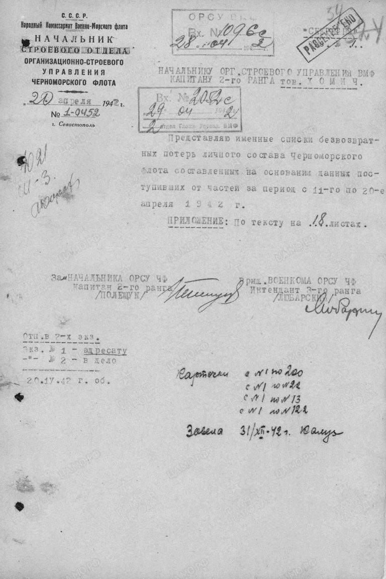 ЦВМА Ф.864 Оп.1 Д.1313 Л.54