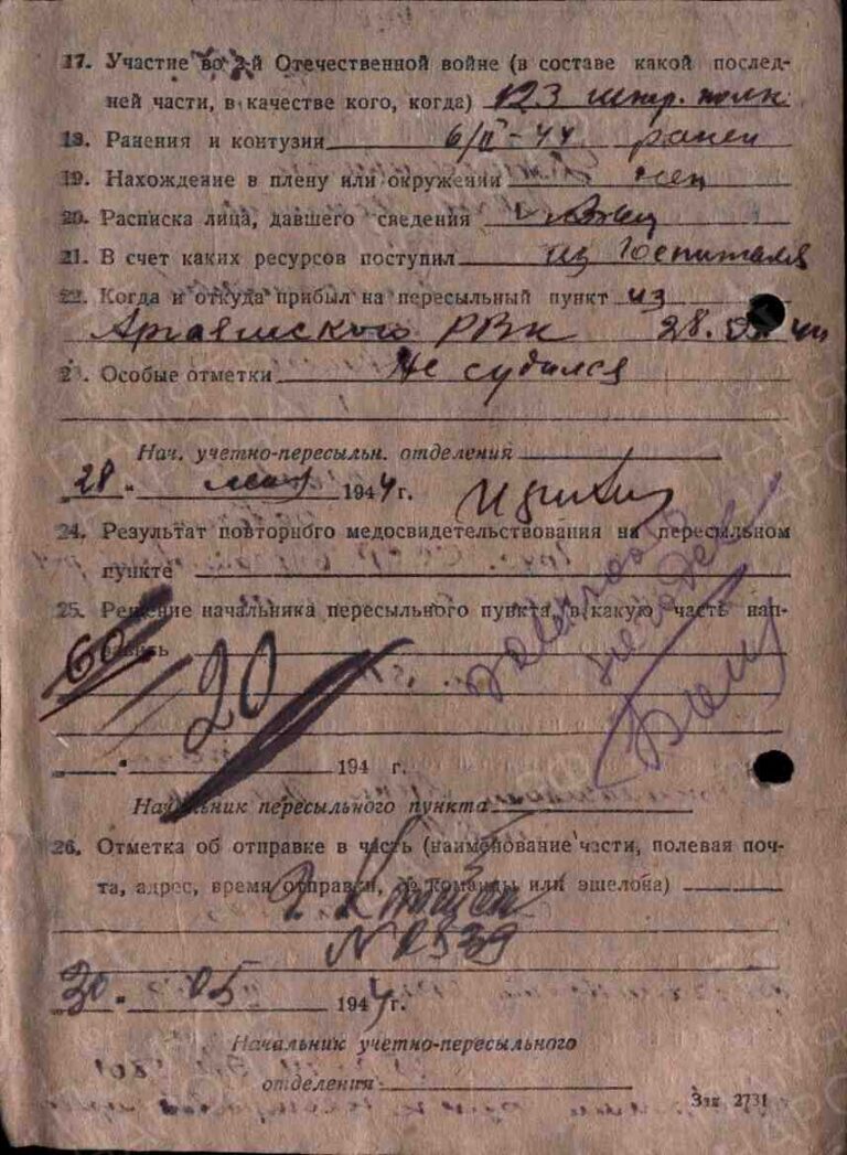 ЦАМО Челябинский ВПП Оп.565127 Д.22 У-Р. Карта 761об