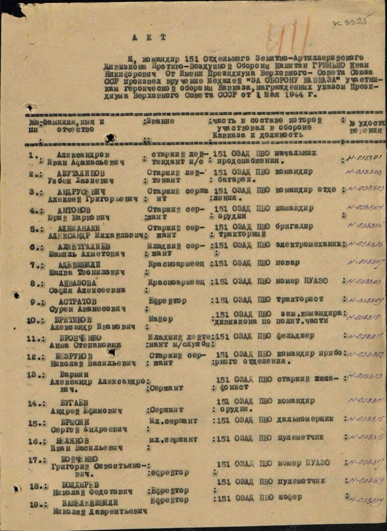 ЦАМО Ф.33 Оп.44677 Д.503 Л.411