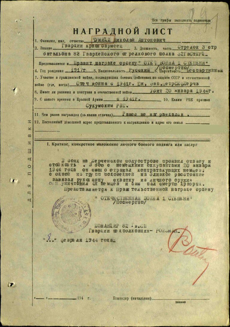 ЦАМО Ф.33 Оп.686044 Д.2145 Л.291