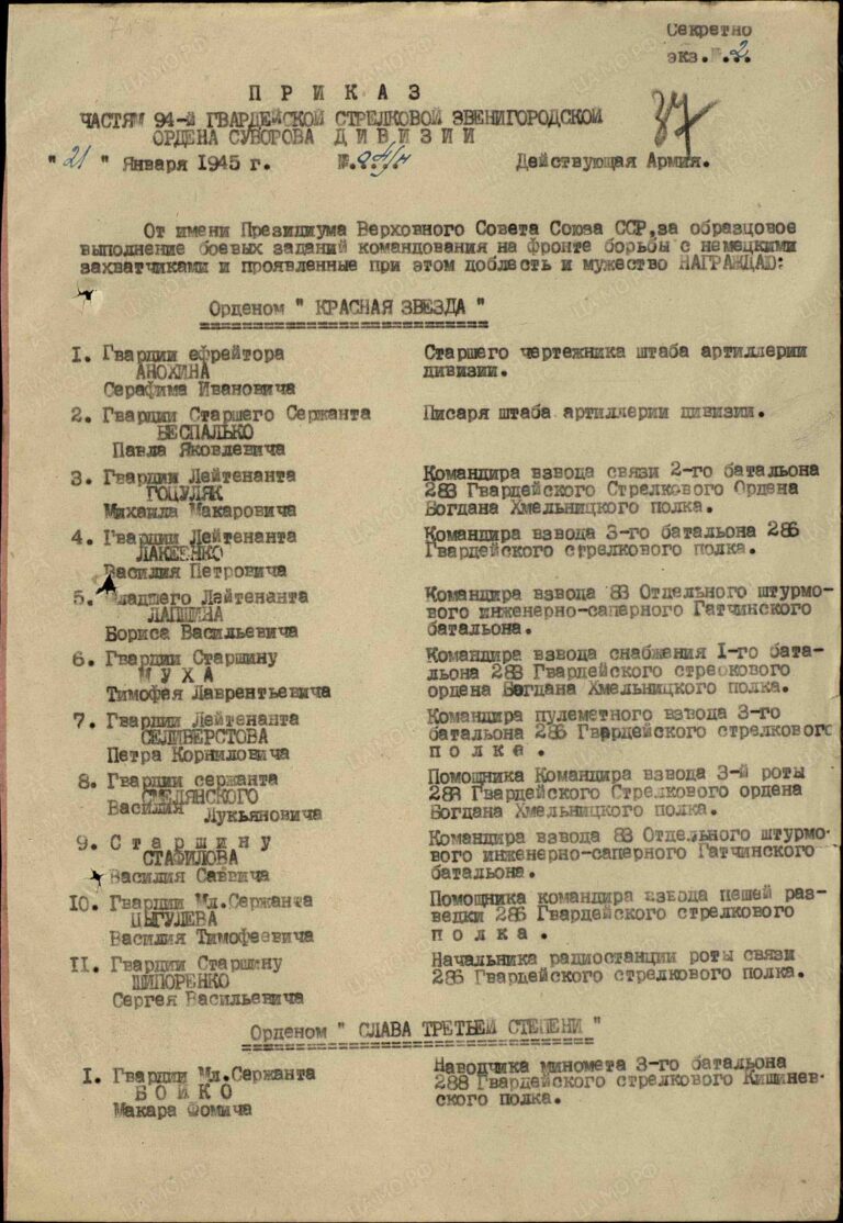 ЦАМО Ф.33 Оп.686196 Д.2160 Л.37