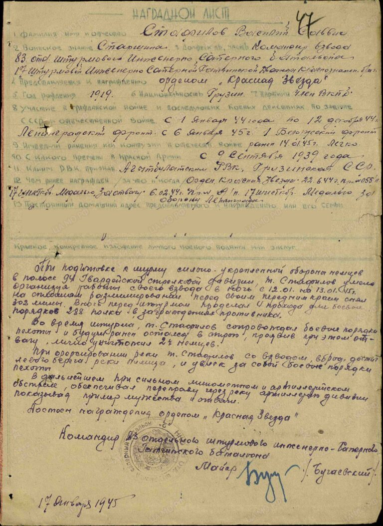 ЦАМО Ф.33 Оп.686196 Д.2160 Л.47