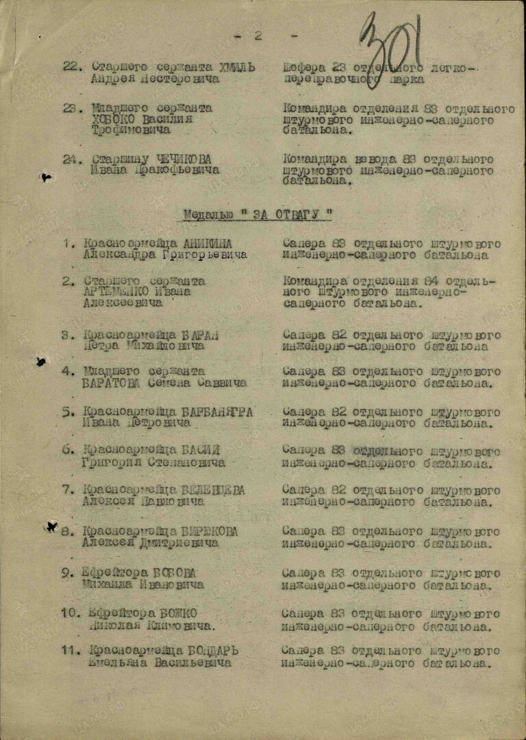 ЦАМО Ф.33 Оп.687572 Д.575 Л.301