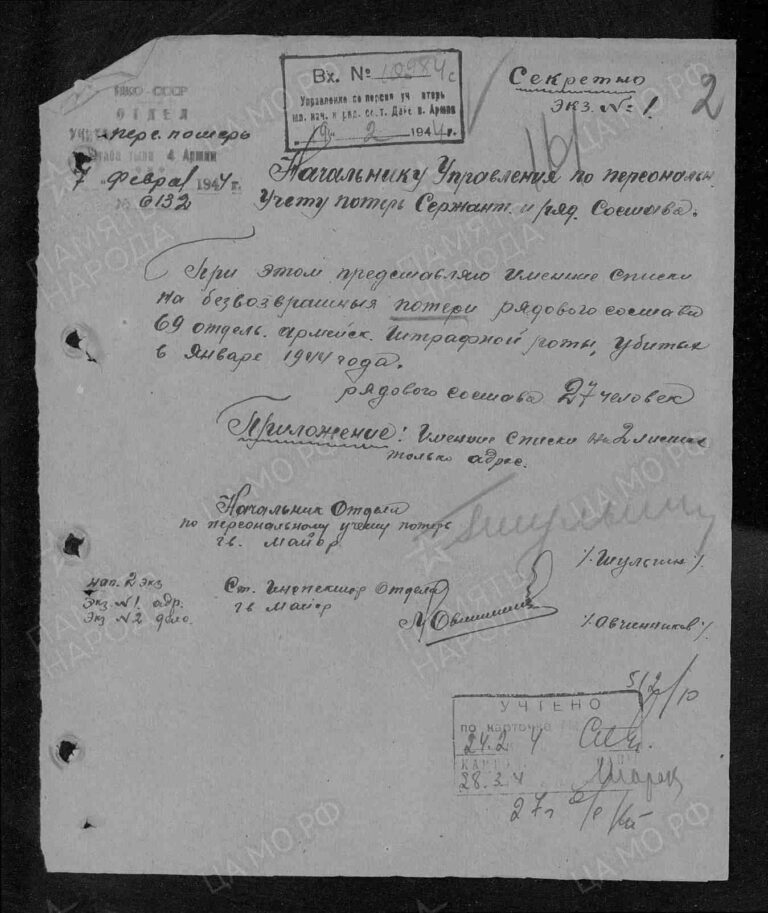 ЦАМО Ф.58 Оп.18002 Д.111 Л.161