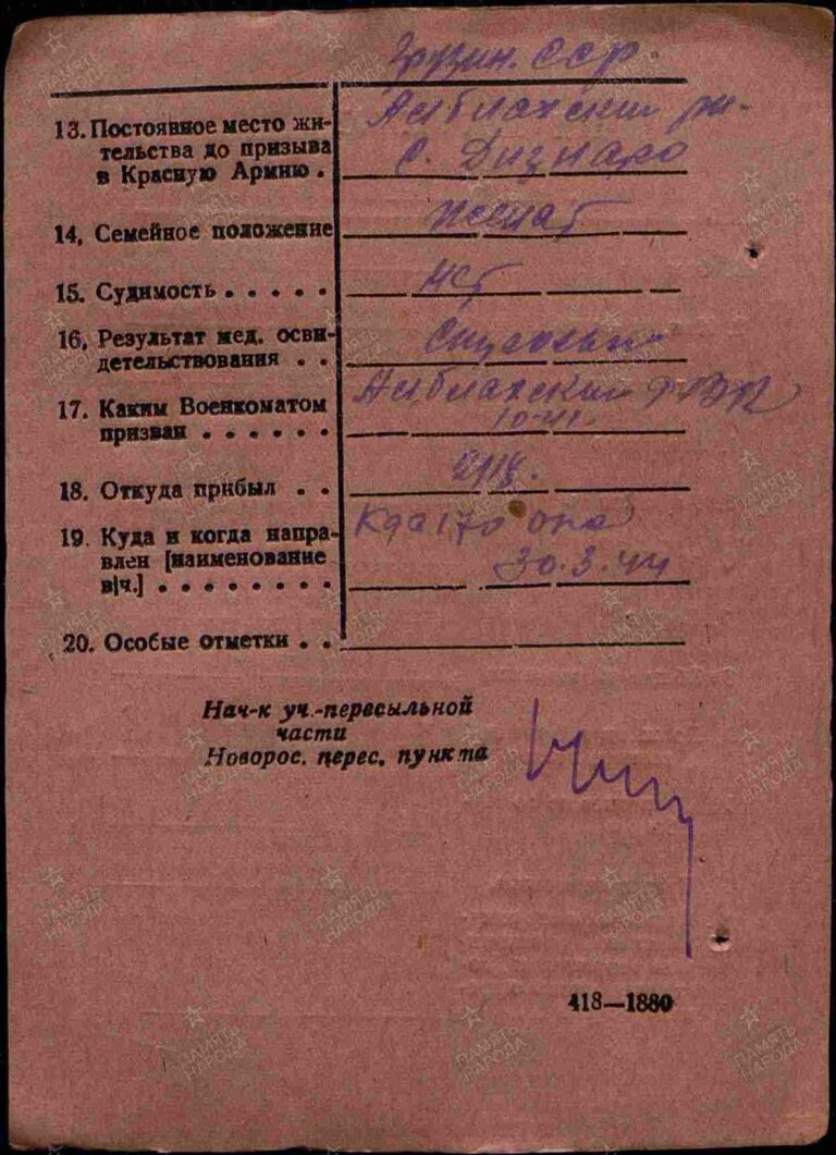 ЦАМО Сочинский ВПП Оп.129496 Д.7 Л.1962об