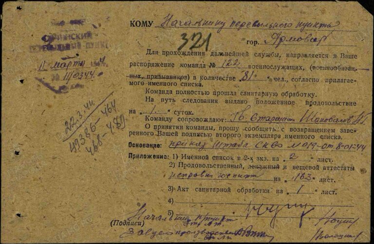 ЦАМО  Армавирский ВПП Оп.192053 Д.7 Л.321