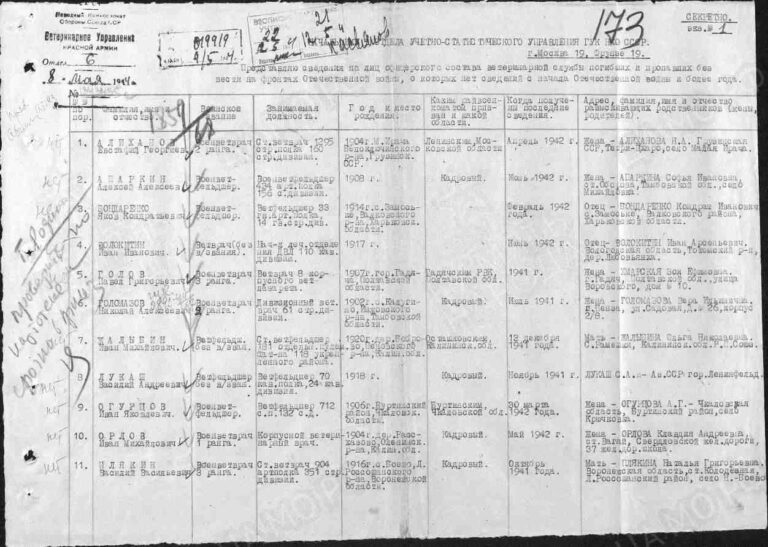 ЦАМО Ф.33 Оп.11458 Д.499 Л.173