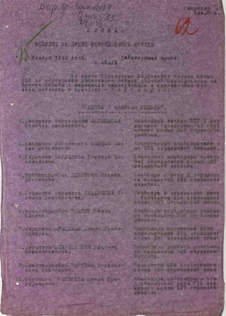 ЦАМО Ф.33 Оп.682525 Д.286 Л.62