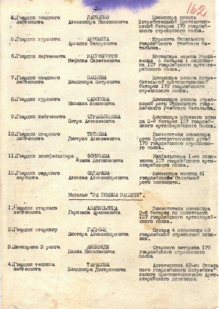 ЦАМО Ф.33 Оп.682526 Д.913 Л.162
