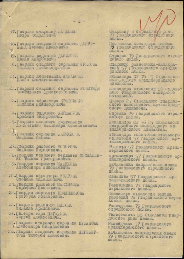 ЦАМО Ф.33 Оп.690155 Д.1582 Л.110