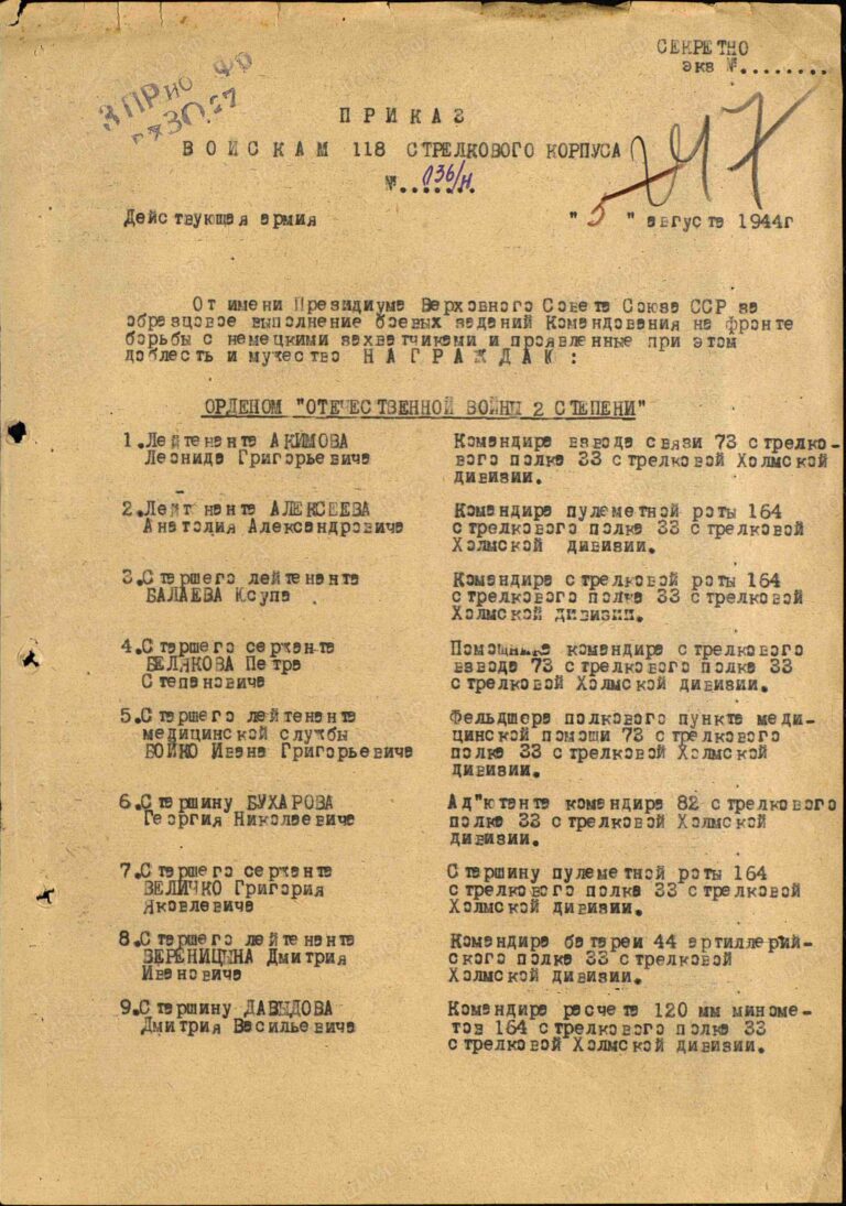 ЦАМО Ф.33 Оп.690155 Д.7520 Л.247