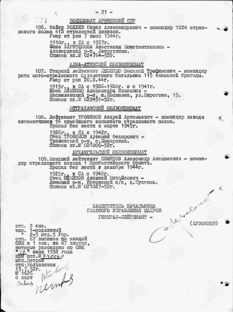 ЦАМО Ф.33 Оп.595608 Д.7 Л.21