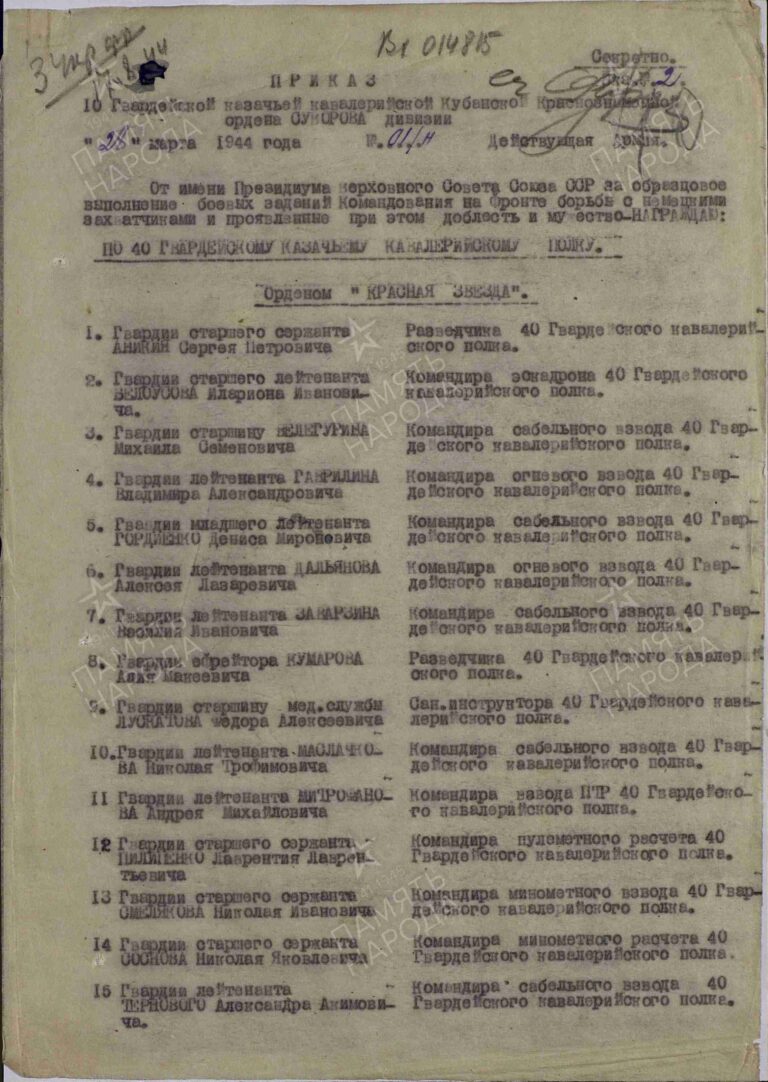 ЦАМО Ф.33 Оп.686044 Д.3961 Л.40