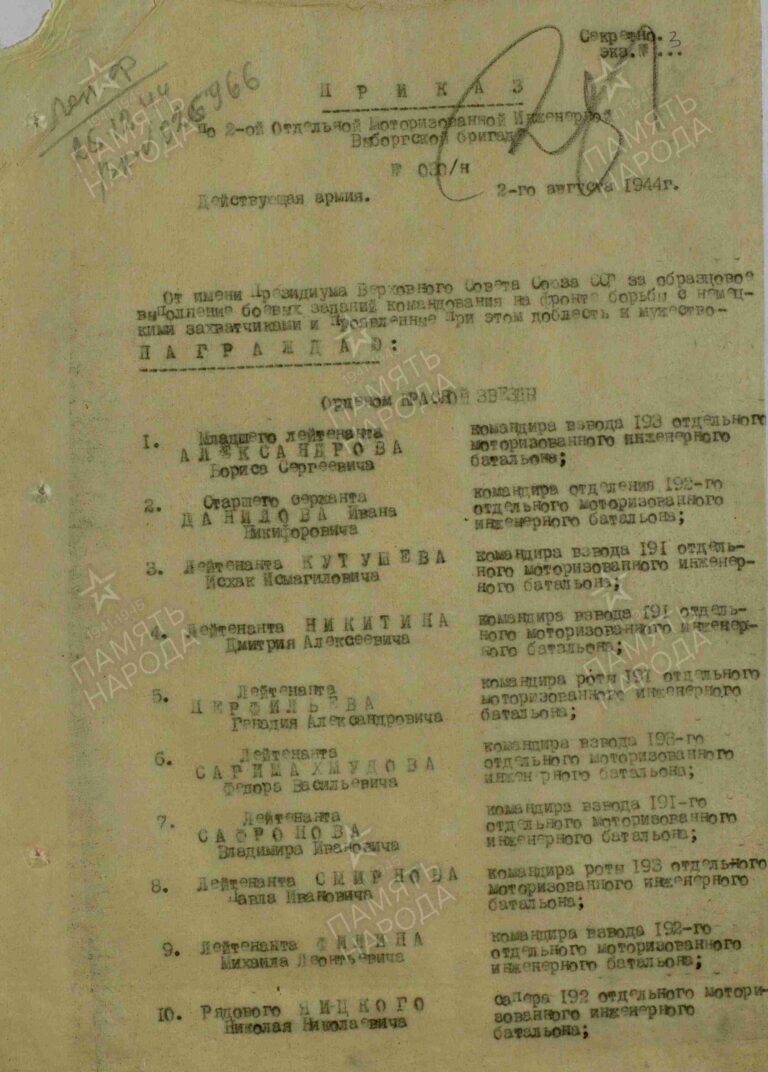 ЦАМО Ф.33 Оп.690155 Д.1525 Л.251