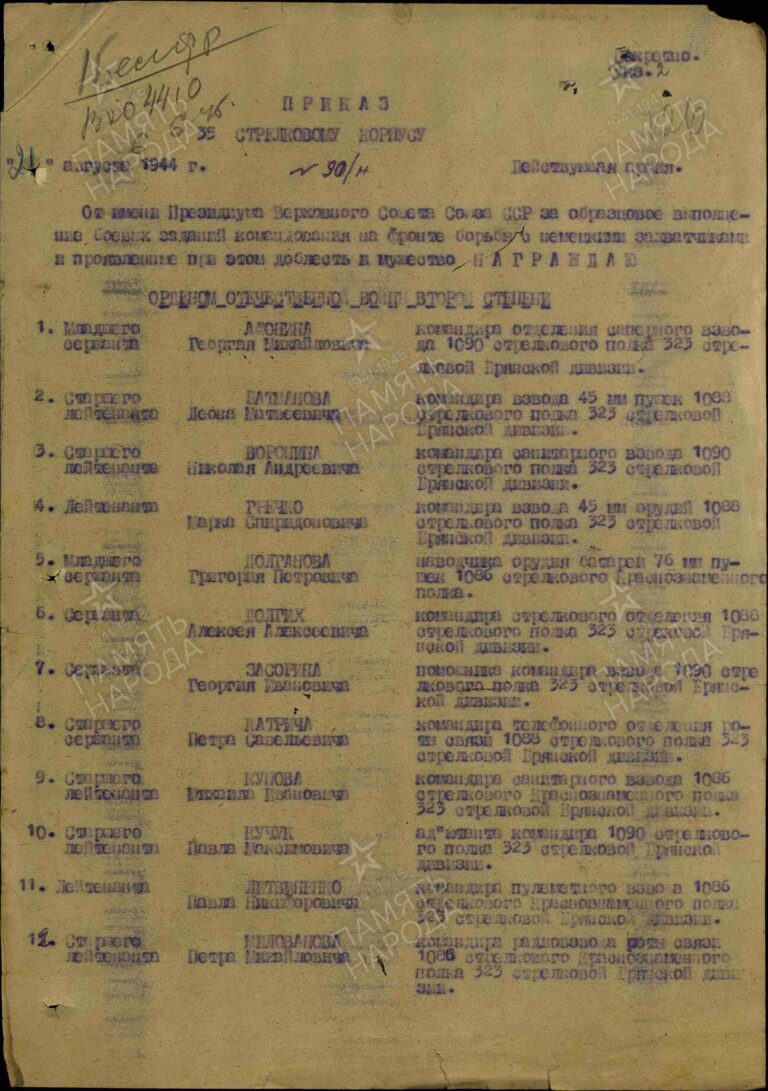 ЦАМО Ф.33 Оп.690155 Д.3777 Л.126