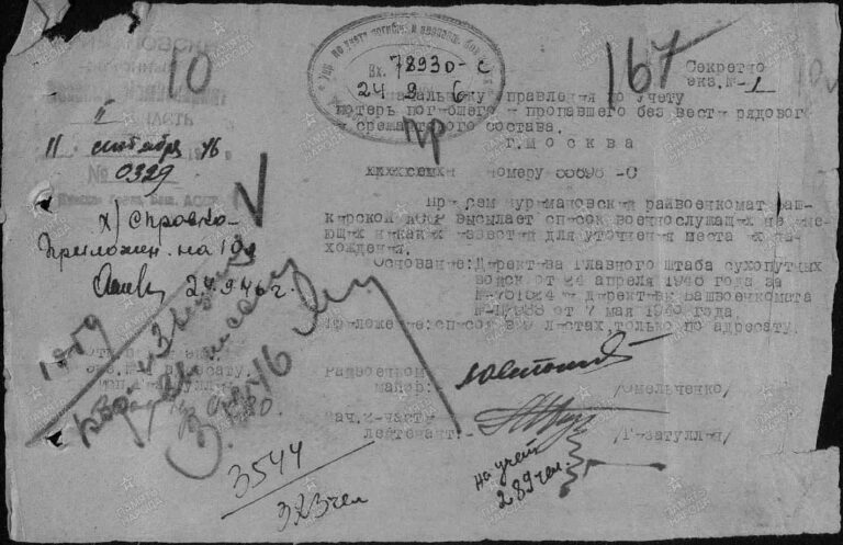 ЦАМО Ф.58 Оп.18004 Д.593 Л.167