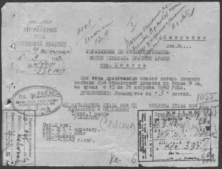 ЦАМО Ф.58 Оп.818883 Д.1543 Л.1