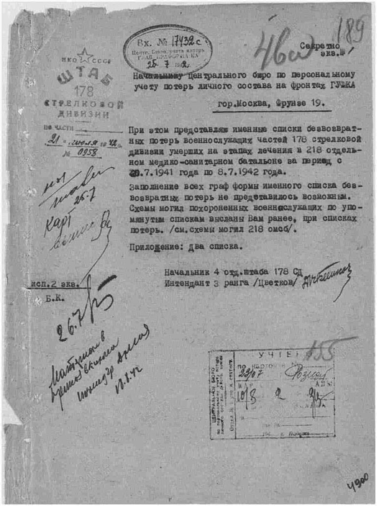 ЦАМО Ф.58 Оп.818883 Д.311 Л.189