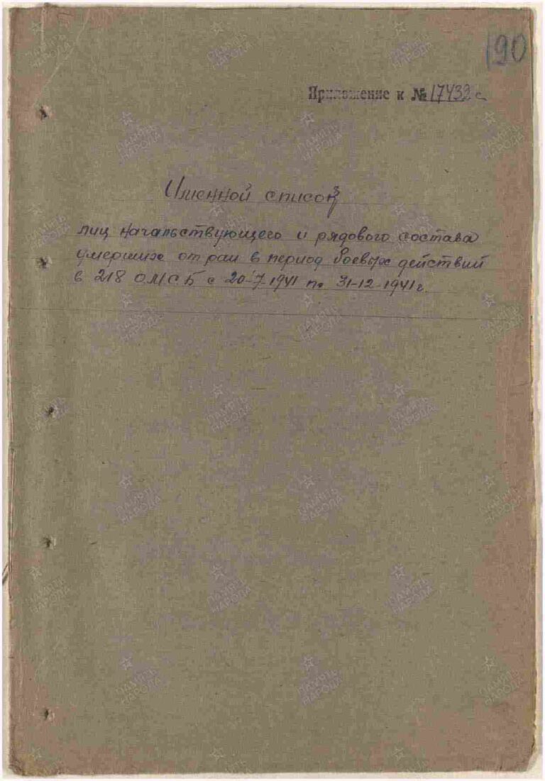 ЦАМО Ф.58 Оп.818883 Д.311 Л.190