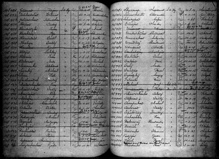 Национальный архив США Ф.RG 242 Оп.A3355 Д.Roll 155 Лаг.Но.109003