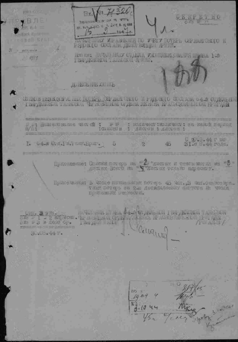 ЦАМО Ф.58 Оп.18002 Д.862 Л.188