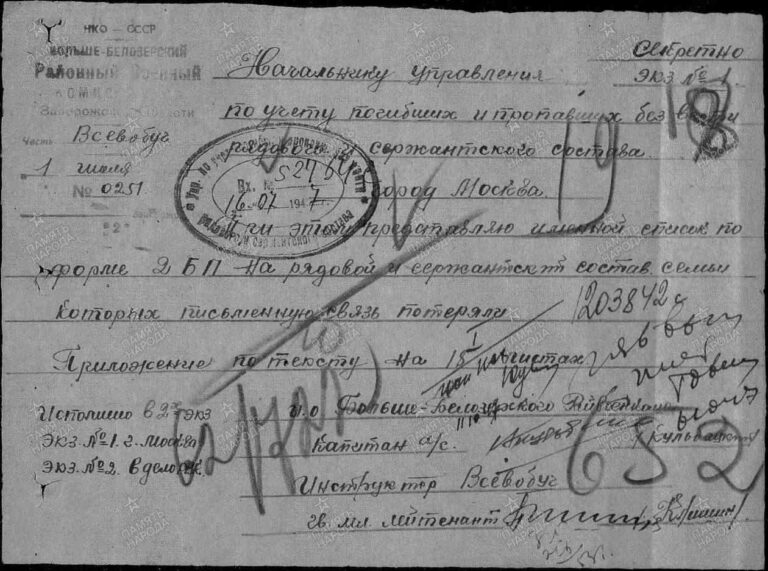 ЦАМО Ф.58 Оп.977520 Д.659 Л.19