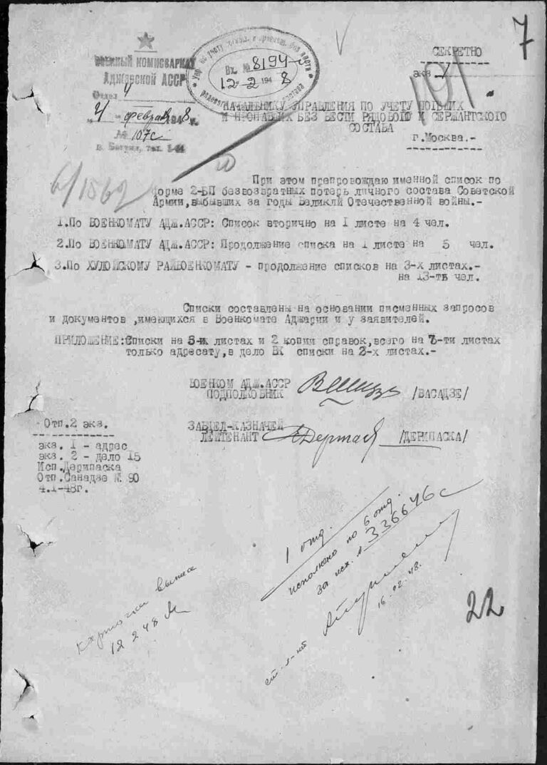 ЦАМО Ф.58 Оп.977521 Д.79 Л.101