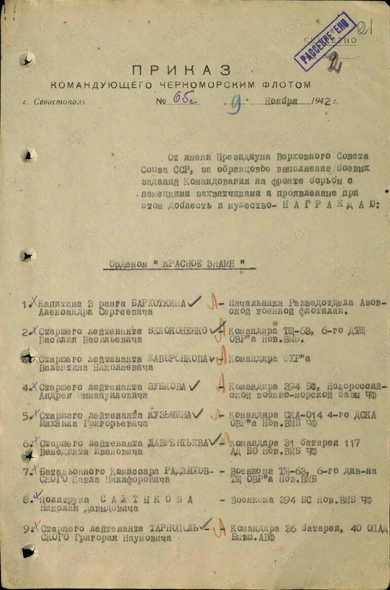 ЦВМА Ф.3 Оп.2,1 Д.36, 535 Л.21