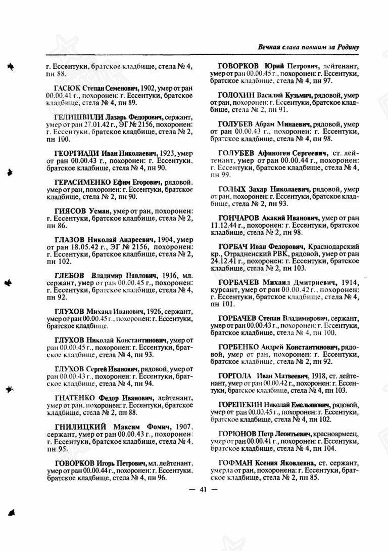 Книга памяти. Ставропольский край. Том 11 С.41